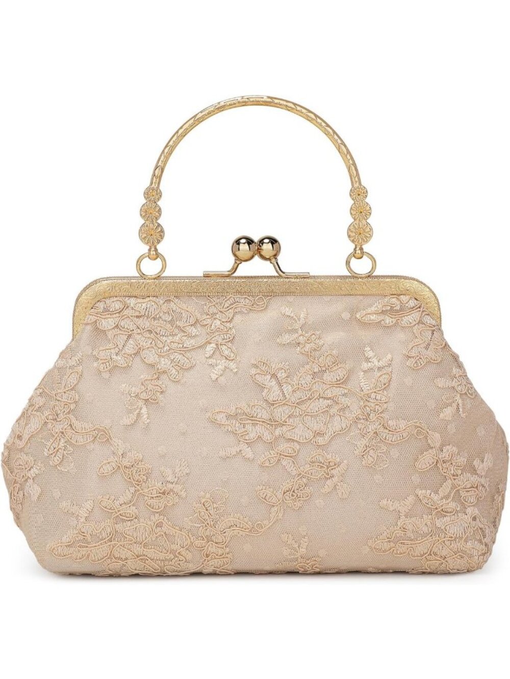 Vintage Lace Floral Clutch Purse Evening Bag for Women | Elegant Party Accessory